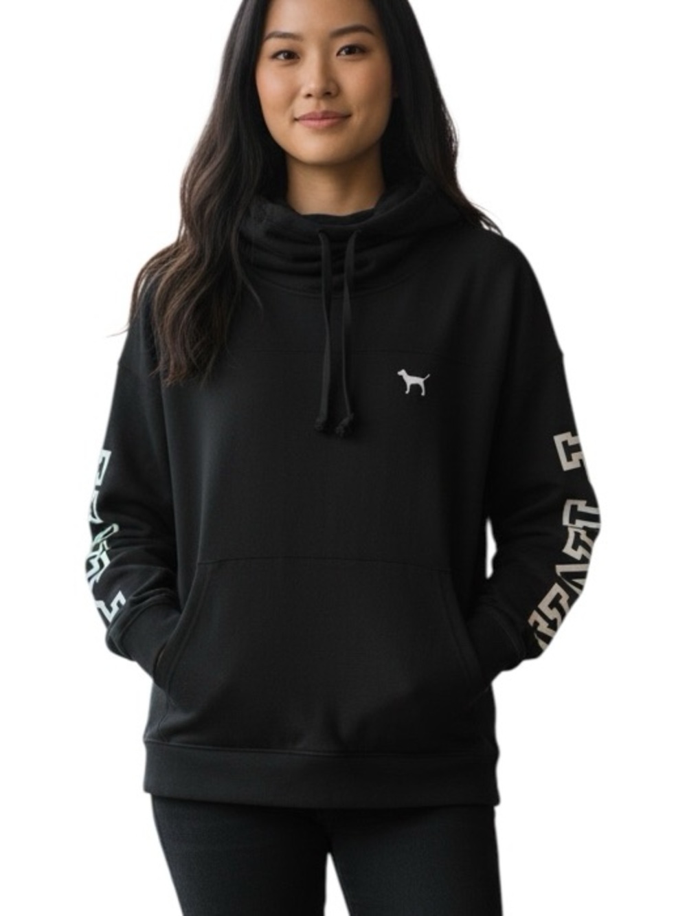 VICTORIA’S SECRET PINK: Cowl Neck Fashion Show Logo Sweatshirt -Size Small